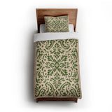 Floranna Ivory & Green in Twin XL (68" x 92") Size