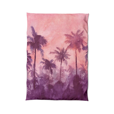 Sunset Palms Pink & Purple in Twin XL (68" x 92") Size
