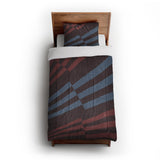 Prisma Maroon & Sky in Twin XL (68" x 92") Size