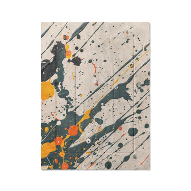 Jason Dark Teal & Orange in Twin XL (68" x 92") Size