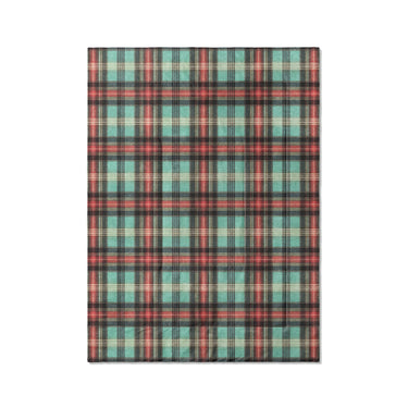 Ferguson Plaid Teal Red in Twin XL (68" x 92") Size