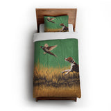 That Dog'll Hunt Green in Twin XL (68" x 92") Size