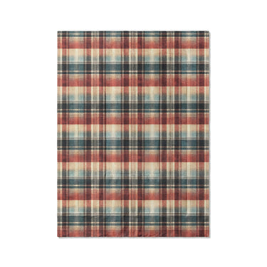 Monaghan Plaid Blue & Red in Twin XL (68" x 92") Size