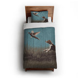 That Dog'll Hunt Blue in Twin XL (68" x 92") Size