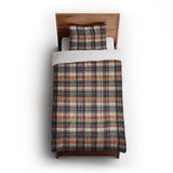 MacPherson Plaid Navy & Gold in Twin XL (68" x 92") Size