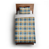 Monroe Plaid Blue & Yellow in Twin XL (68" x 92") Size