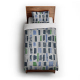Milo Blue & Green in Twin XL (68" x 92") Size