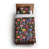 Luminescent Shroomies in Twin XL (68" x 92") Size