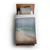 On the Beach by Fidelia Bridges in Twin XL (68" x 92") Size