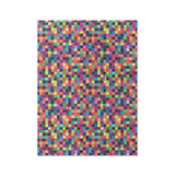 Pixel Mosaic Multicolor Vibrant in Twin XL (68" x 92") Size