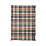 MacPherson Plaid Navy & Gold in Twin XL (68" x 92") Size