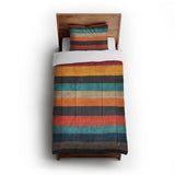 Brush Stripes Multicolor in Twin XL (68" x 92") Size