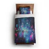 Dystopia Cityscape in Twin XL (68" x 92") Size