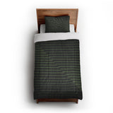 Euclid Black & Green in Twin XL (68" x 92") Size