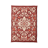 Annette Red & Ivory in Twin XL (68" x 92") Size