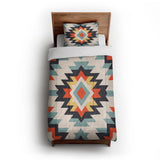 Dakota Blue & Orange in Twin XL (68" x 92") Size