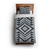 Reyno Navy & Stone in Twin XL (68" x 92") Size
