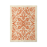 Floranna Ivory & Orange in Twin XL (68" x 92") Size