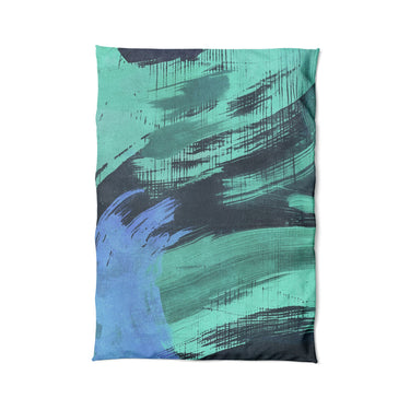 Tethys Navy & Seafoam in Twin XL (68" x 92") Size