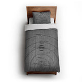 Solar System Grey & Black in Twin XL (68" x 92") Size