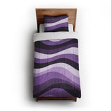 Sinuous Purple Monochrome in Twin XL (68" x 92") Size