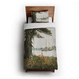 Old Hemlocks by Louis K Harlow in Twin XL (68" x 92") Size
