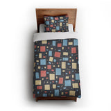 Geometric Confetti Twilight in Twin XL (68" x 92") Size