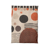 Charl Orange & Taupe in Twin XL (68" x 92") Size