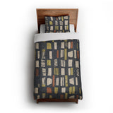 Milo Navy Lime & Terracotta in Twin XL (68" x 92") Size