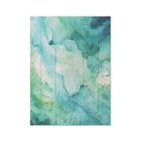 Zephyr Watercolor Blue & Green in Twin XL (68" x 92") Size