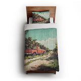 Orange Grove in Twin XL (68" x 92") Size