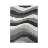 Sinuous Grey Monochrome in Twin XL (68" x 92") Size