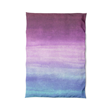 Imogen Watercolor Blue & Purple Ombre in Twin XL (68" x 92") Size