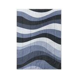 Sinuous Navy Monochrome in Twin XL (68" x 92") Size
