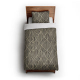 Paxton Black Taupe in Twin XL (68" x 92") Size