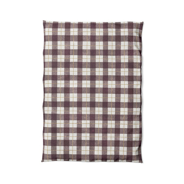 Wallace Plaid Maroon & Gold in Twin XL (68" x 92") Size