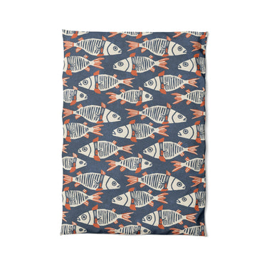 Tribal Fish in Twin XL (68" x 92") Size