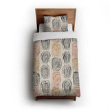 Horatio Ivory & Orange in Twin XL (68" x 92") Size