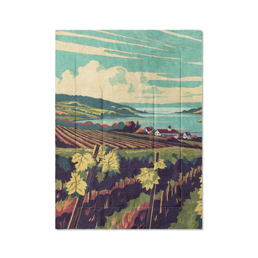 Finger Lakes Vineyard in Twin XL (68" x 92") Size