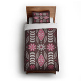 Topanga Burgandy & Pink in Twin XL (68" x 92") Size