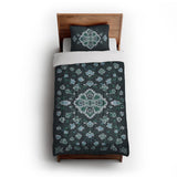 Fenwick Navy & Green in Twin XL (68" x 92") Size