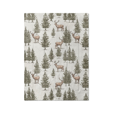 Forest Deer in Twin XL (68" x 92") Size