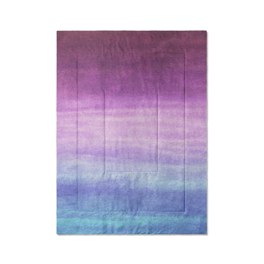 Imogen Watercolor Blue & Purple Ombre in Twin XL (68" x 92") Size