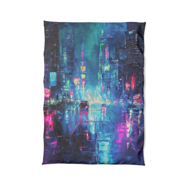 Dystopia Cityscape in Twin XL (68" x 92") Size