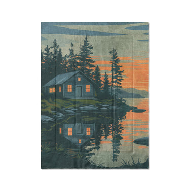 Adirondack Lakeside Cabin in Twin XL (68" x 92") Size