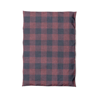 Buffalo Plaid Maroon & Navy in Twin XL (68" x 92") Size