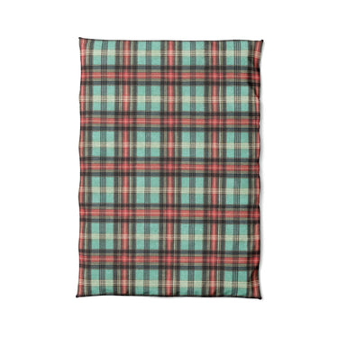 Ferguson Plaid Teal Red in Twin XL (68" x 92") Size