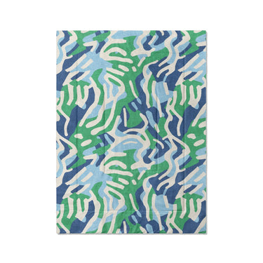 Leonardo Blue Green in Twin XL (68" x 92") Size