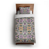 Corriana Green & Purple in Twin XL (68" x 92") Size