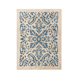 Floranna Ivory & Blue in Twin XL (68" x 92") Size